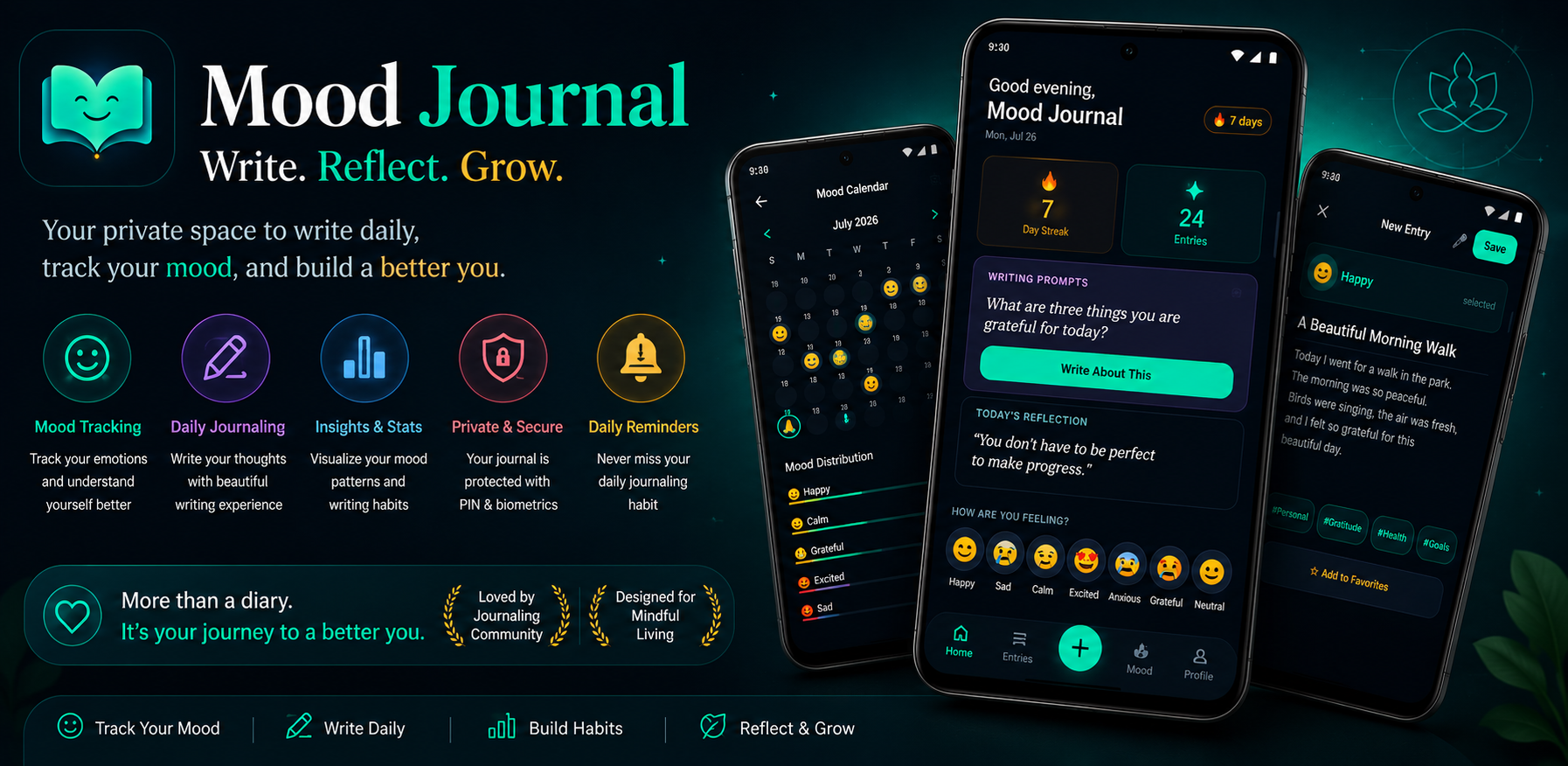 Mood Journal - Diary Tracker